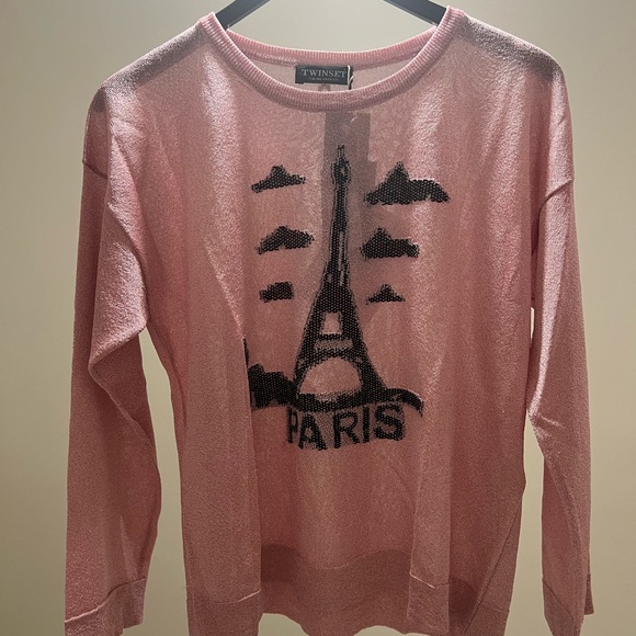 Twinset Sweaters - Twinset Womens pink sweater Paris